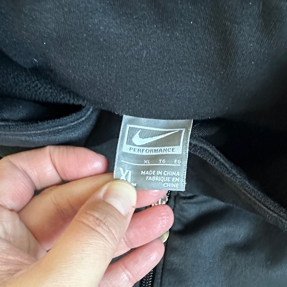 Men's Black Jacket Sweater Nike Performance Size XL - Picture 2 of 4